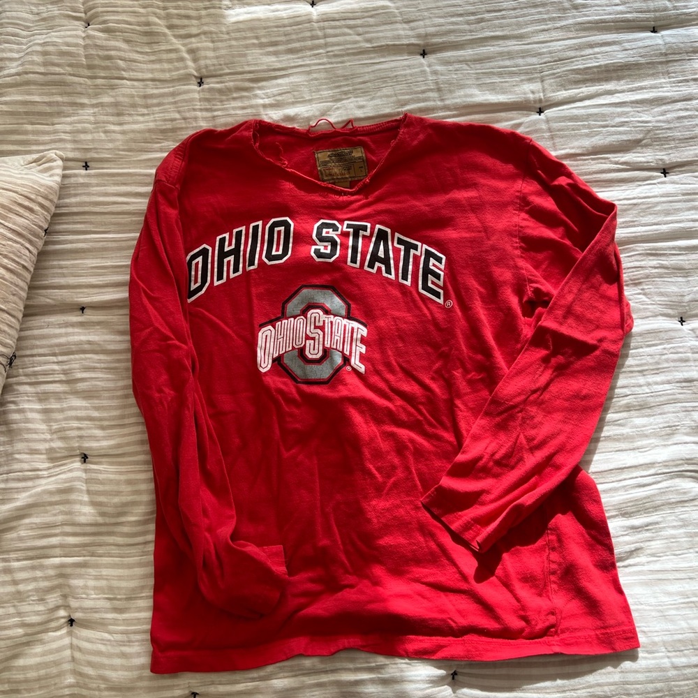 Ohio State Red Long Sleeve Shirt